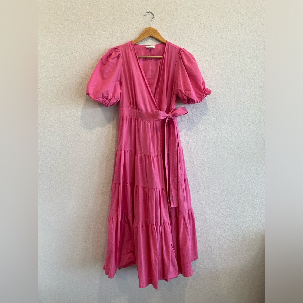 Pink Blush - Size M - Hot Pink Maternity Dress